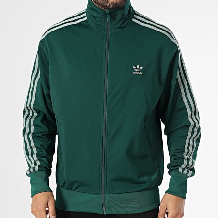 Felpa adidas verde con zip sale