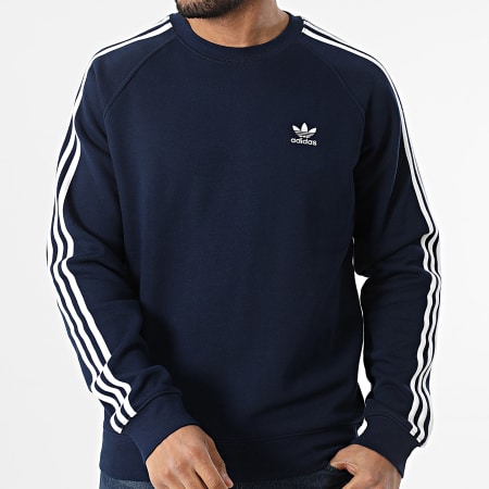 Adidas Originals - Sweat Crewneck 3 Stripes IM4515 Bleu Marine