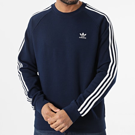 Adidas Originals - Sweat Crewneck 3 Stripes IM4515 Bleu Marine