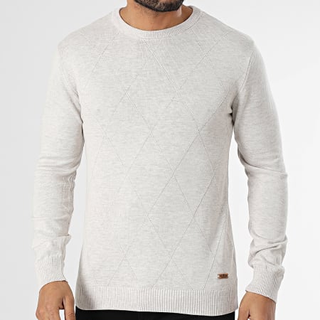 Armita - Pull Beige Clair Chiné