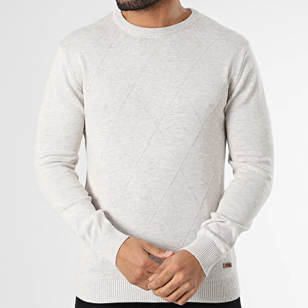 Armita - Pull Beige Clair Chiné