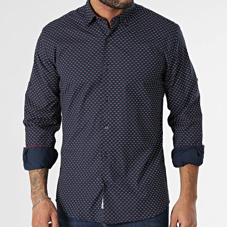 Armita - Camisa azul marino de manga larga