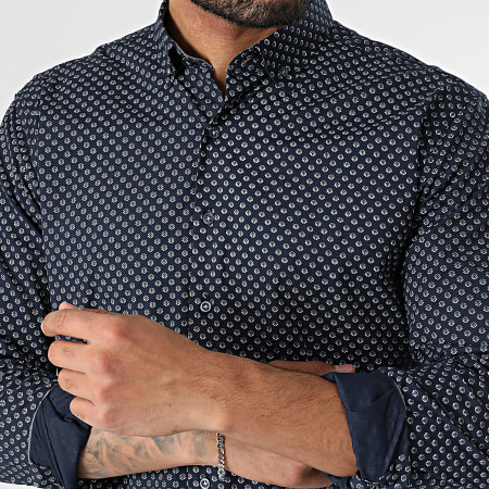 Armita - Chemise Manches Longues Bleu Marine