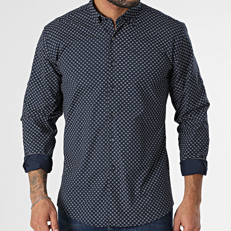 Armita - Chemise Manches Longues Bleu Marine