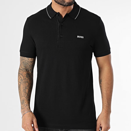 BOSS - Polo de manga corta Paule 4 50506195 Negro