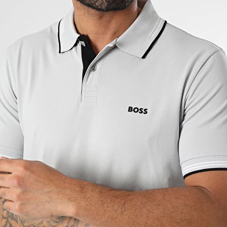 BOSS - Polo de manga corta Paul 50506193 Gris