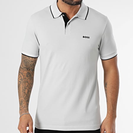 BOSS - Polo de manga corta Paul 50506193 Gris