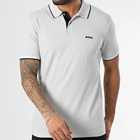 BOSS - Polo de manga corta Paul 50506193 Gris