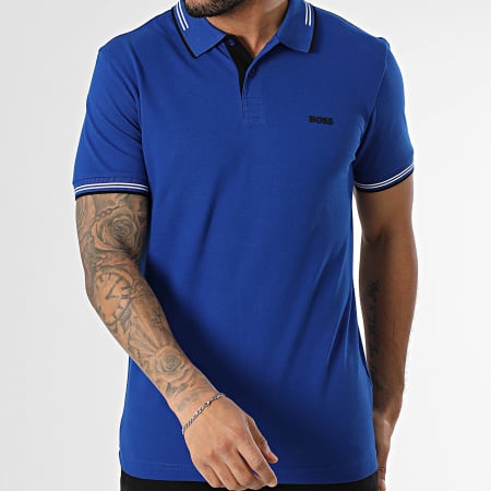 BOSS - Polo de manga corta Paul 50506193 Azul real