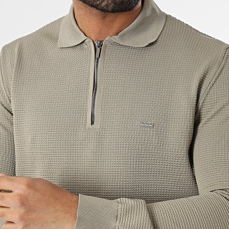 Classic Series - Pull Col Zippé Beige