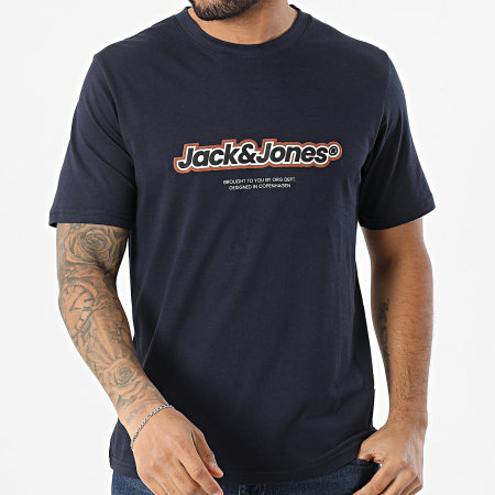 Jack And Jones - Pack De 5 Camisetas Vesterbro Negro Blanco Marrón Azul Marino Gris Carbón