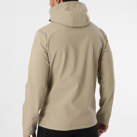 JJREBEL - Veste Zippée Capuche Liam Beige