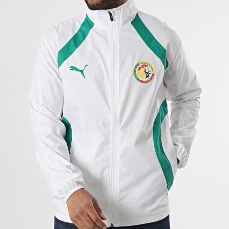 Puma - Federación Senegalesa de Fútbol Prematch Chaqueta tejida con cremallera 777173 Blanco