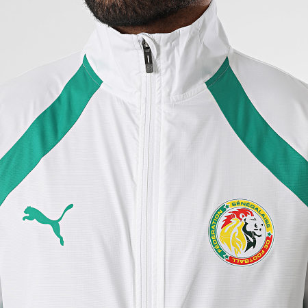Puma - Federación Senegalesa de Fútbol Prematch Chaqueta tejida con cremallera 777173 Blanco