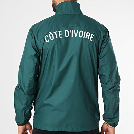 Puma - FIF Costa de Marfil Prematch Chaqueta tejida con cremallera 777220 Verde oscuro