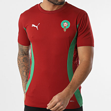Puma Maillot De Foot Maroc FRMF Prematch Jersey 777726 Bordeaux