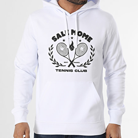 Sale Môme Paris - Sweat Capuche Tennis Club Blanc Noir