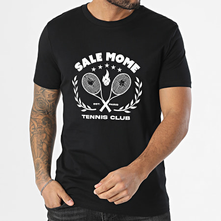 Sale Môme Paris - Tee Shirt Tennis Club Noir Blanc