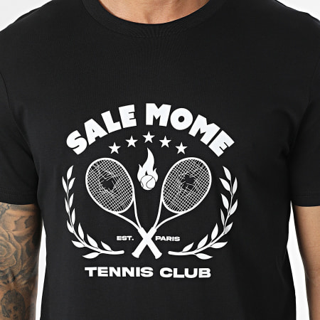 Sale Môme Paris - Tee Shirt Tennis Club Noir Blanc