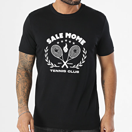 Sale Môme Paris - Tee Shirt Tennis Club Noir Blanc