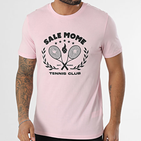 Sale Môme Paris - Tee Shirt Tennis Club Rose Noir