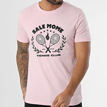 Sale Môme Paris - Tee Shirt Tennis Club Rose Noir