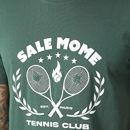 Sale Môme Paris - Tee Shirt Tennis Club Vert Blanc
