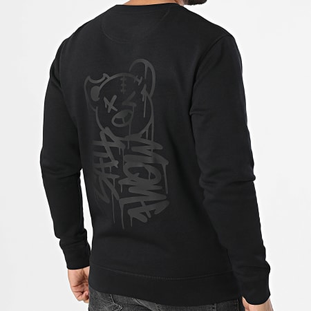 Sale Môme Paris - Sweat Crewneck Nounours Dripping Graffiti Noir