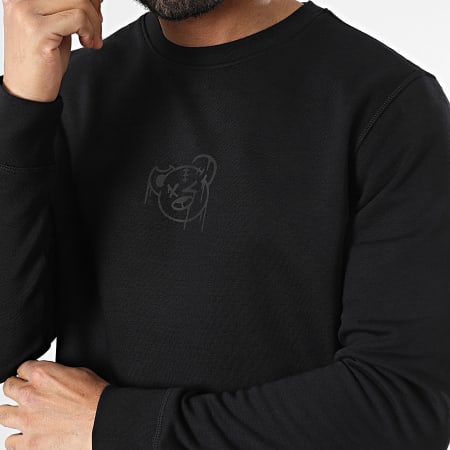 Sale Môme Paris - Sweat Crewneck Nounours Dripping Graffiti Noir