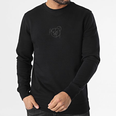 Sale Môme Paris - Sweat Crewneck Nounours Dripping Graffiti Noir