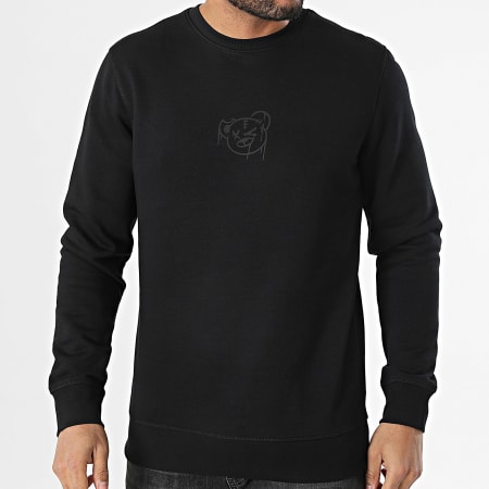Sale Môme Paris - Sweat Crewneck Nounours Dripping Graffiti Noir