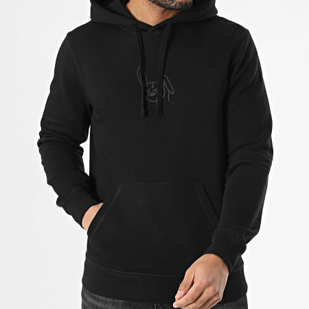 Sale Môme Paris - Sweat Capuche Lapin Dripping Graffiti Noir