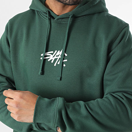 Sale Môme Paris - Sweat Capuche SLME Vert Blanc
