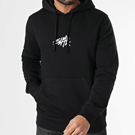 Sale Môme Paris - Sweat Capuche SLME Noir Blanc