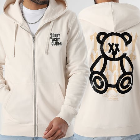 Teddy Yacht Club - Sudadera con cremallera Street Roll Beige