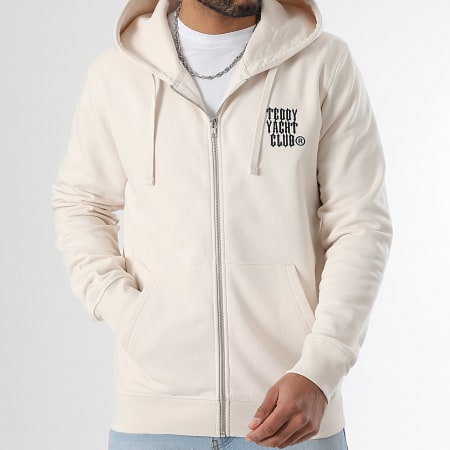 Teddy Yacht Club - Sudadera con cremallera Street Roll Beige