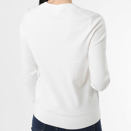 Tommy Jeans - Pull Femme Jersey Stitch 4984 Blanc