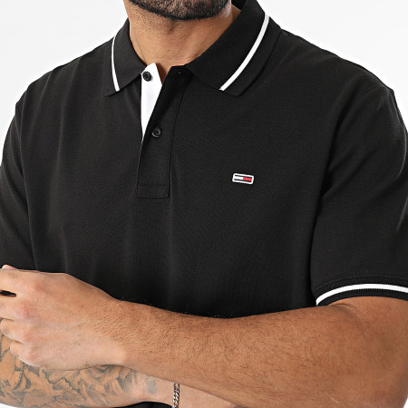 Tommy Jeans - Polo Manches Courtes Tipped 0745 Noir
