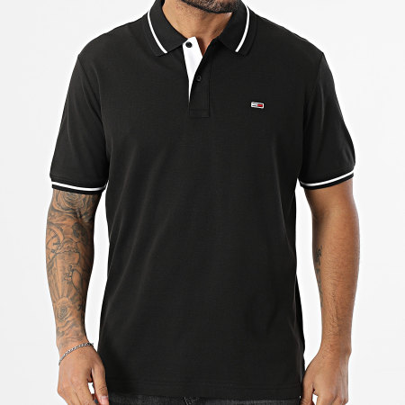 Tommy Jeans - Polo Manches Courtes Tipped 0745 Noir