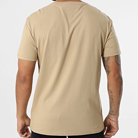 Tommy Jeans - Tee Shirt Signature 1140 Beige Foncé