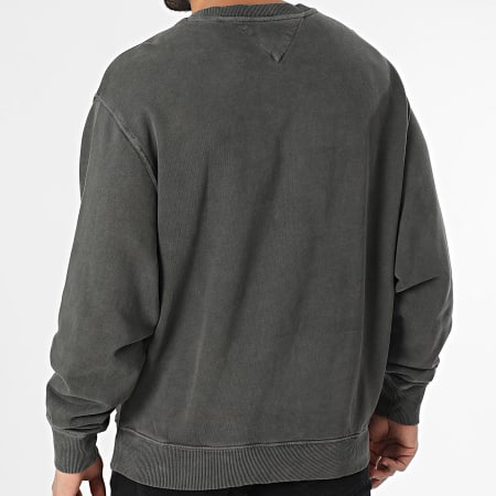 Tommy Jeans - Sweat Crewneck Vintage Varsity 0262 Gris Anthracite