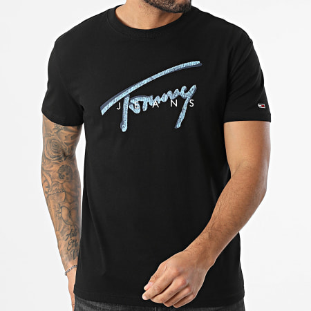Tommy Jeans - Tee Shirt Signature 1109 Noir