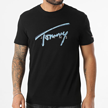 Tommy Jeans - Tee Shirt Signature 1109 Noir