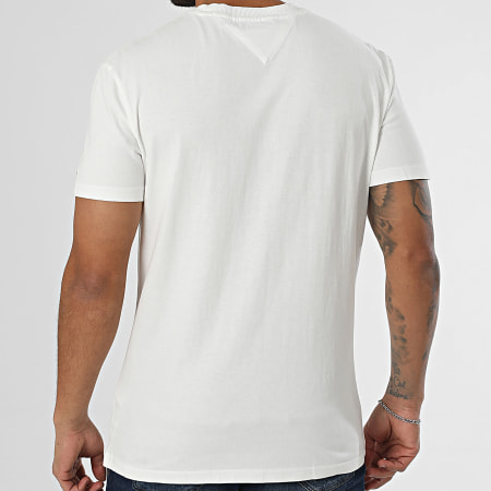 Tommy Jeans - Tee Shirt Vintage Varsity 0356 Blanc