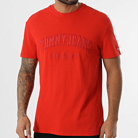 Tommy Jeans - Vintage Varsity Tee Shirt 0356 Rojo