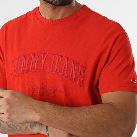 Tommy Jeans - Vintage Varsity Tee Shirt 0356 Rojo