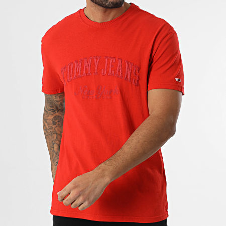Tommy Jeans - Vintage Varsity Tee Shirt 0356 Rojo