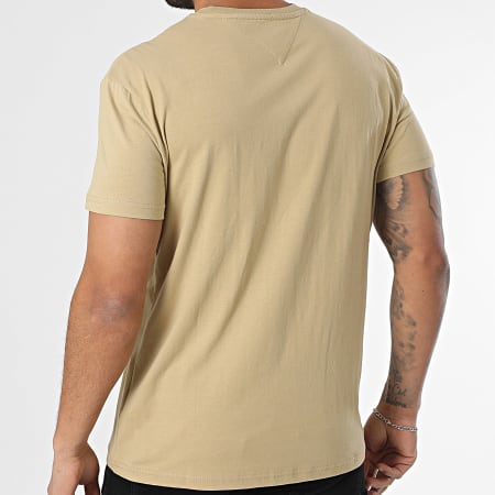 Tommy Jeans - Tee Shirt Linear Logo 0744 Beige