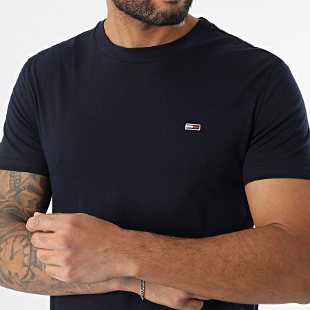 Tommy Jeans - Lot De 2 Tee Shirts Jersey 0687 Beige Bleu Marine