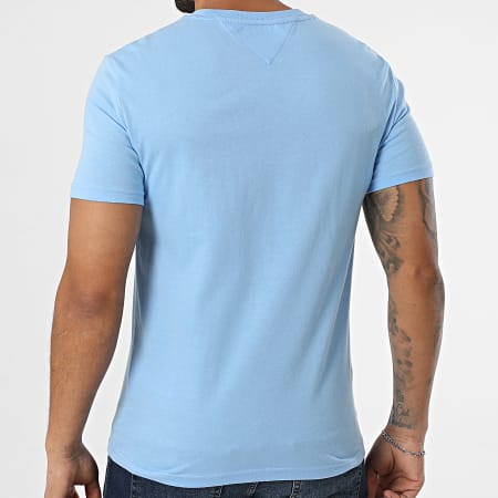 Tommy Jeans - Lot De 2 Tee Shirts Jersey 0687 Bleu Clair Bleu Marine